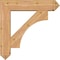 Ekena Millwork Westlake Arts and Crafts Smooth Bracket w/ Offset Brace, Western Red Cedar, 7 1/2"W x 32"D x 32"H BKT0806X32X32WTL03SWR - alternate 4